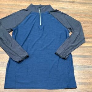 Old Navy Active Blue and Black Zip Pullover